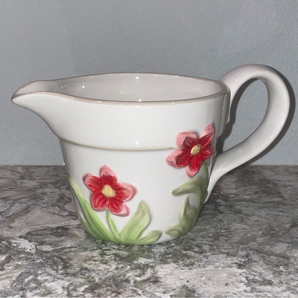 Pier 1 Floral Creamer Server - Picture 2 of 12